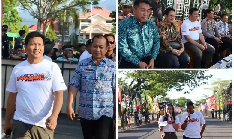 Wakil Bupati Dony Lumenta Resmikan Sulawesi Drag Series Putaran 2
