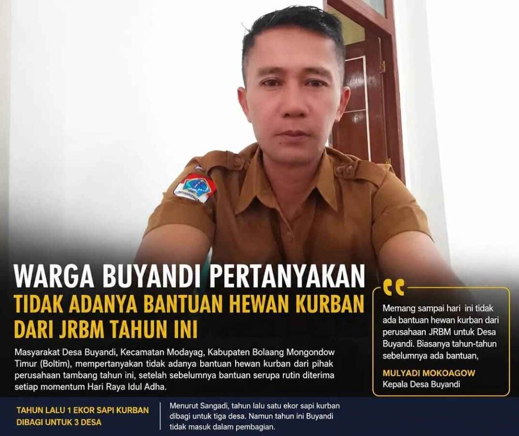 Desa Buyandi Tahun ini Tak Terima Bantuan Kurban dari Perusahaan Tambang