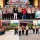 Penyerahan hewan qurban oleh anggota polisi di Polres Bangkalan, acara keagamaan.