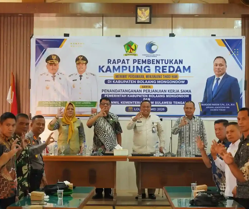 Pemkab Bolmong Perkuat Komitmen HAM Lewat Pembentukan “Kampung Redam”