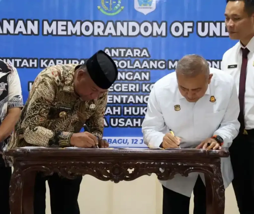 Pemkab Boltim dan Kejari Kotamobagu Jalin Kerja Sama Hukum