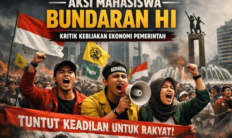 Mahasiswa Jabodetabek Bersatu: Gelar Aksi Besar di Bundaran HI, Kritik Kebijakan Ekonomi Pemerintah