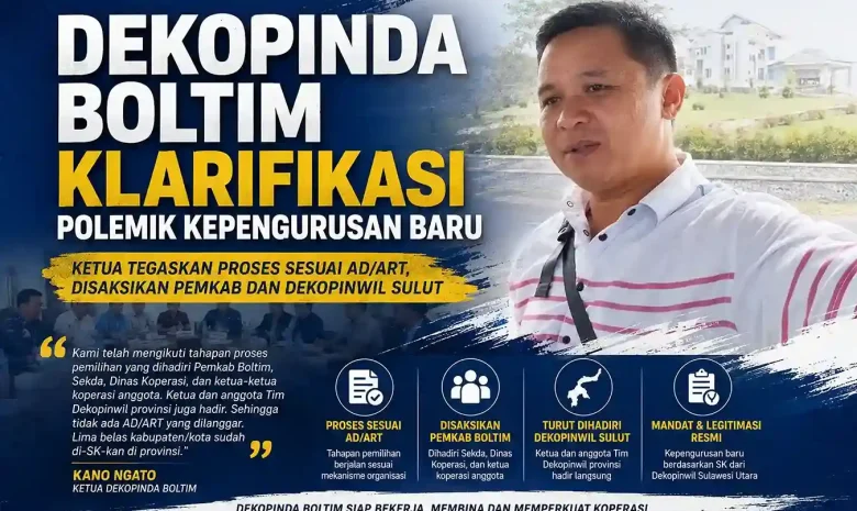Dekopinda Boltim Klarifikasi Polemik Kepengurusan Baru
