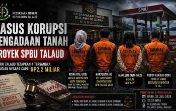 Kejari Talaud Tahan Empat Tersangka Korupsi Lahan SPBU