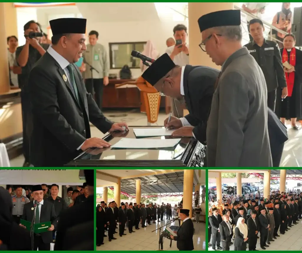 Bupati Yusra Alhabsyi Pimpin Pelantikan 59 Pejabat Struktural Pemkab Bolmong