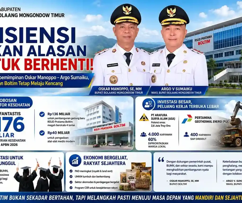Boltim Bangkit, Kebut Pembangunan dan Tarik Investasi Triliunan Rupiah